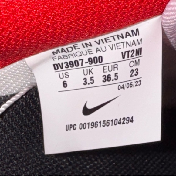 Nike Air Force 1 Low 'Red Pink DV3907 900 UK 3.5/EUR 36.5/US 6 - Picture 6 of 10